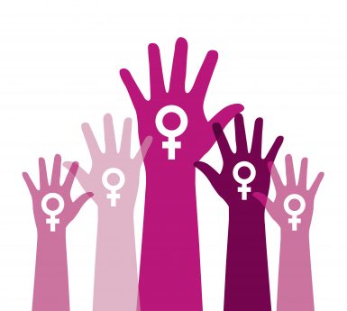 Feminist Hands Raised for Reproductive Justice