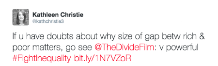 @kathcristie3 post about The Divide documentary film