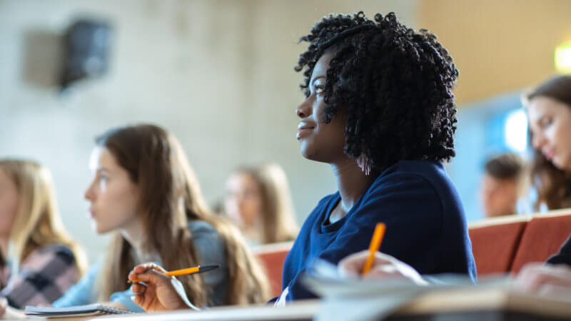 Young Woman in Class